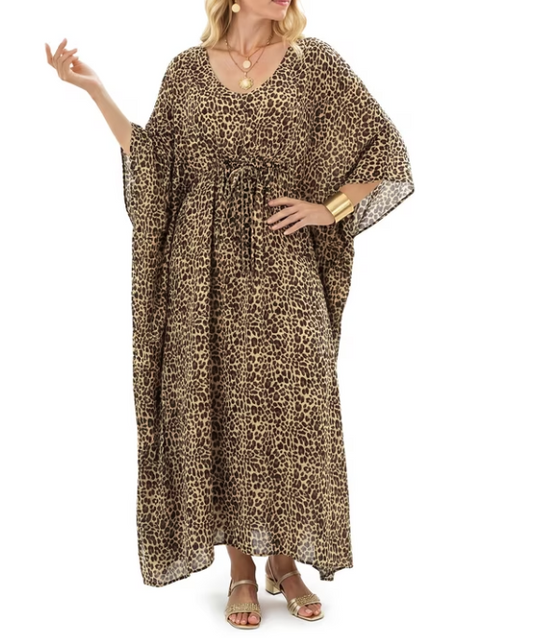 Justay Story Kaftan Dresses for Women Cover up One Size Swimsuit Beach Dresses