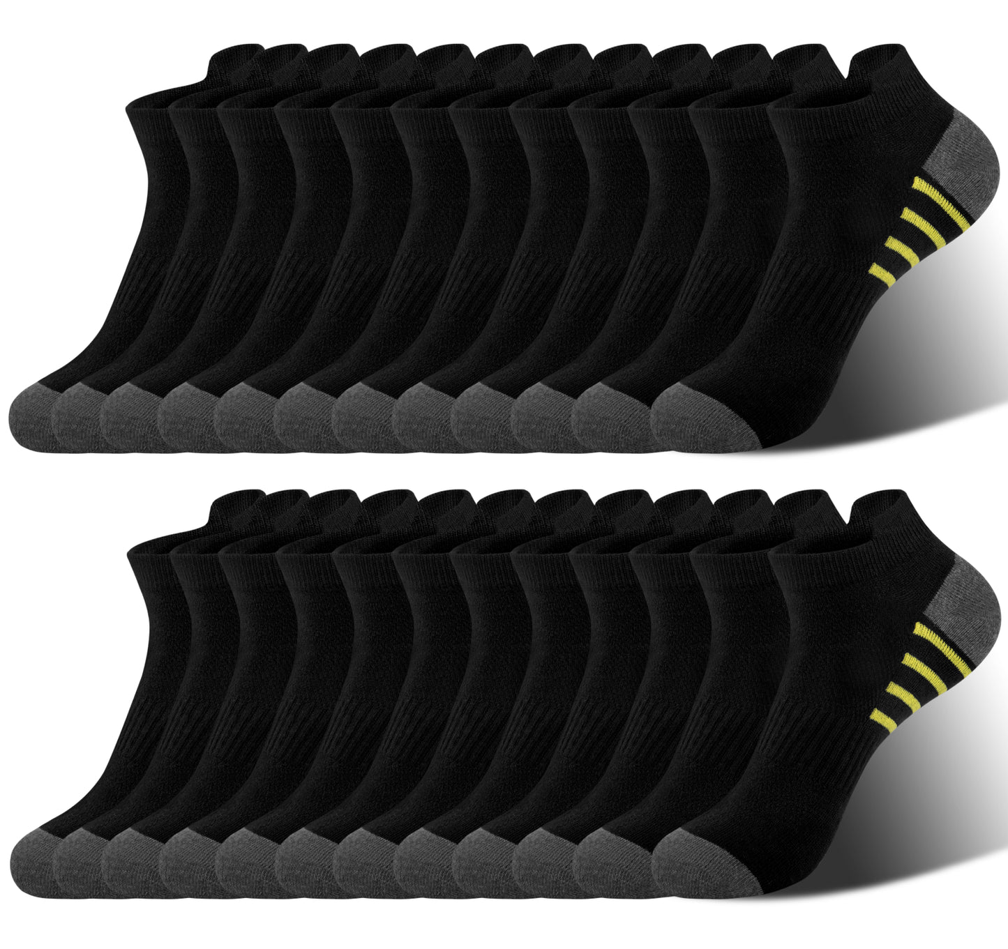 Justay Story 12 Pairs Mens Ankle Socks Athletic Casual Low Cut Short Socks for Men