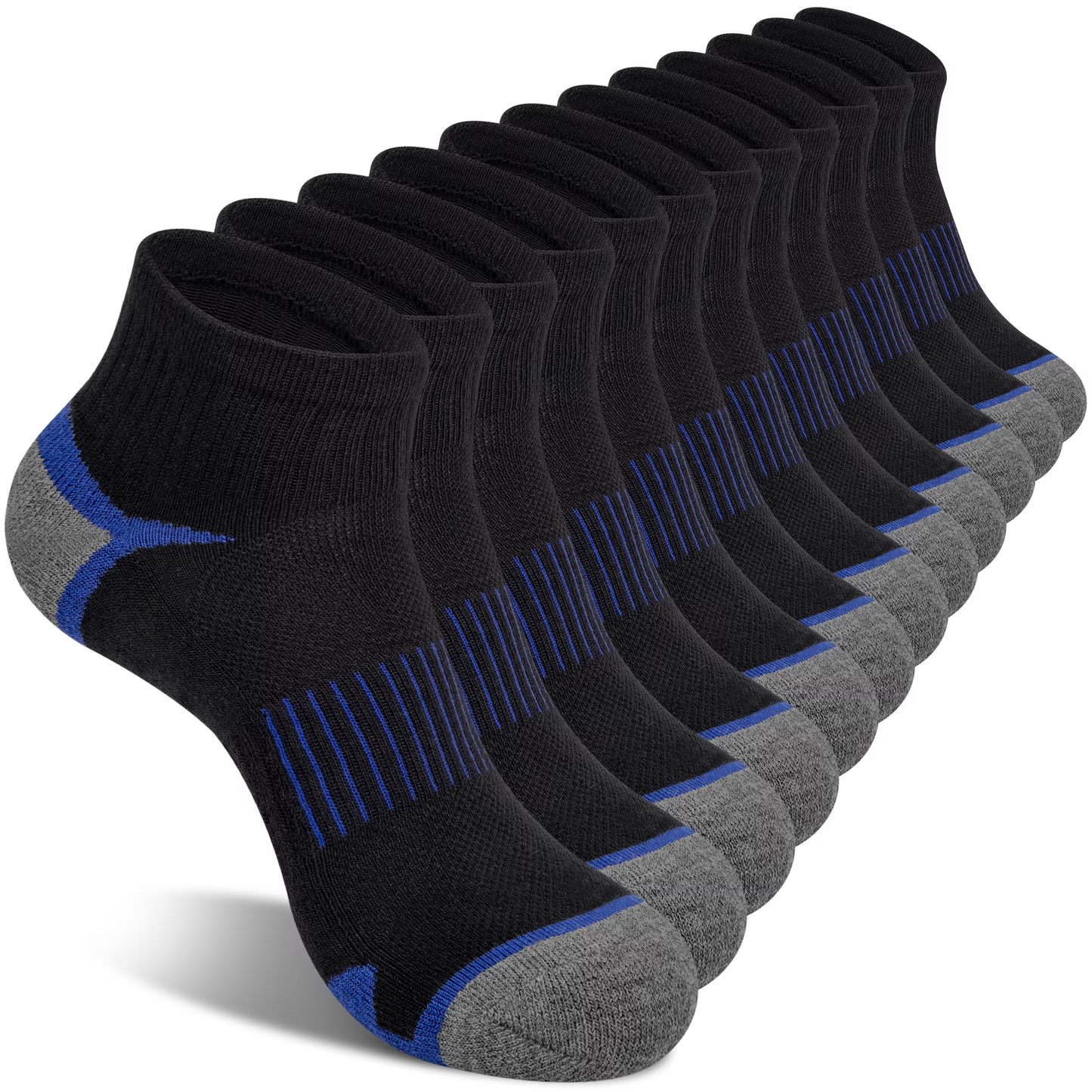 Justay Story 6 Pairs Mens Ankle Socks Cotton Low Cut Socks for men